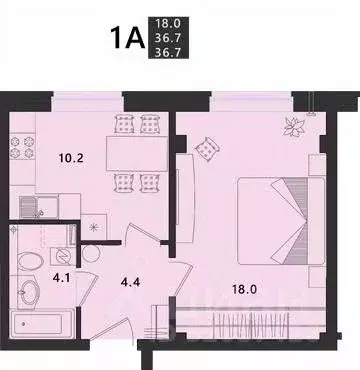 1-к кв. Псковская область, Псковский район, Завеличенская волость, д. ... - Фото 0