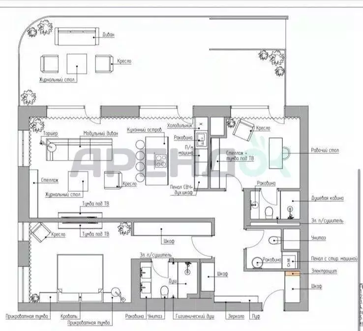 3-к кв. Москва ул. Братьев Фонченко, 1к6 (161.0 м) - Фото 1