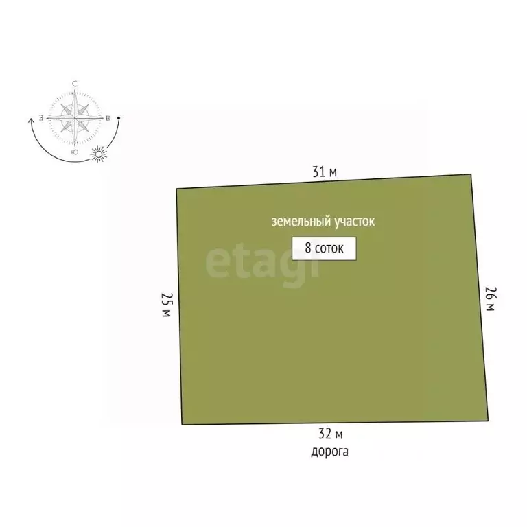 Участок в Мордовия, Саранск Обновление СТ,  (8.0 сот.) - Фото 2