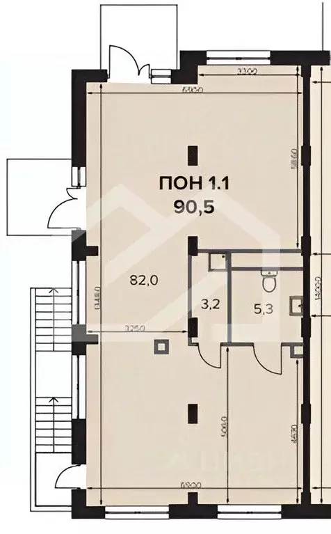 Помещение свободного назначения в Москва Ленинградское ш., 228к5 (91 ... - Фото 2