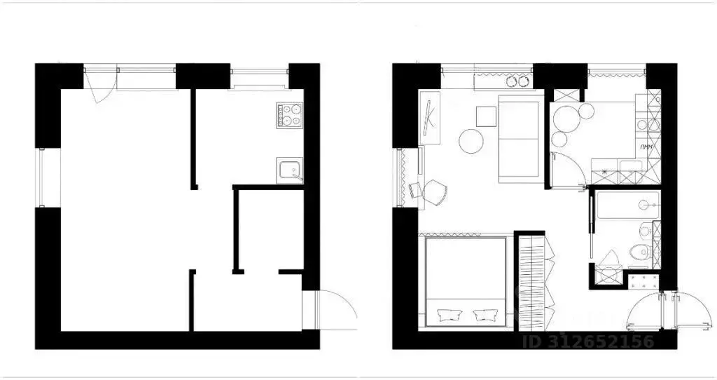 1-к кв. Новосибирская область, Новосибирск ул. Есенина, 49 (30.0 м) - Фото 0