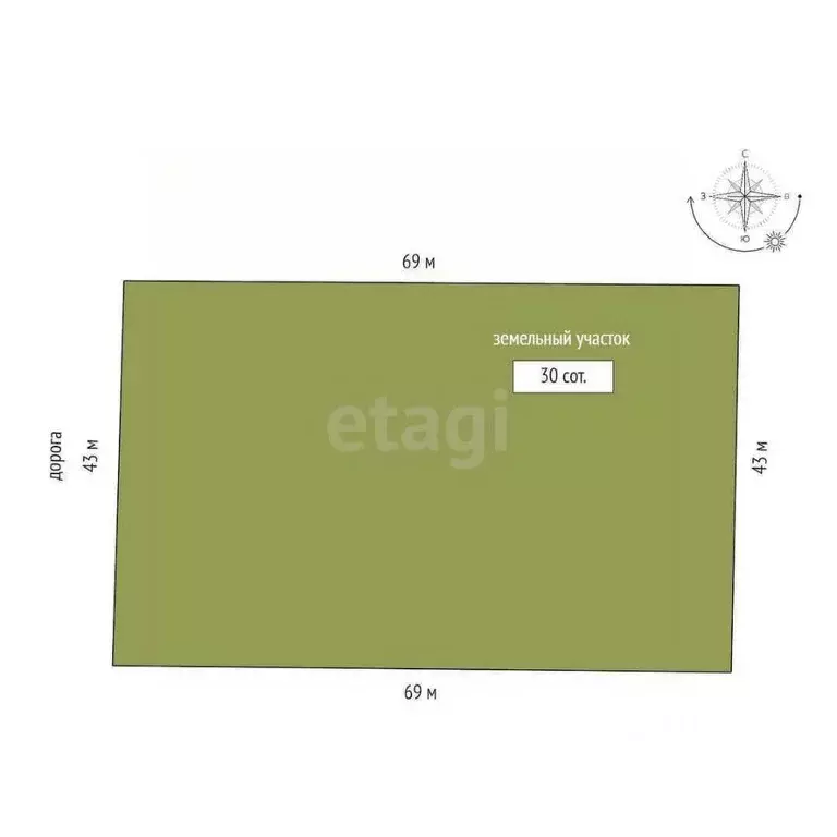 Участок в Тамбовская область, Тамбовский муниципальный округ, Новая ... - Фото 2