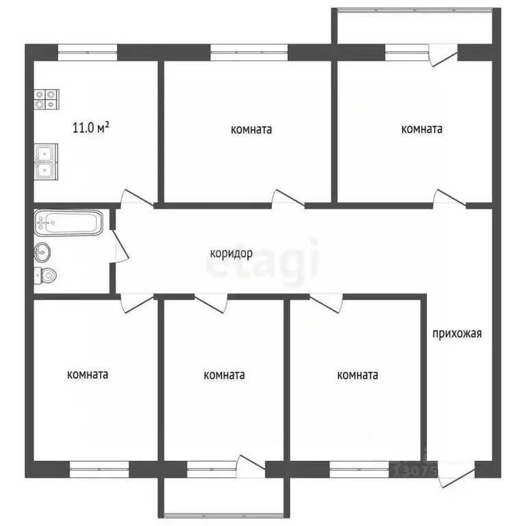 5-к кв. Ярославская область, Рыбинск ул. Свободы, 3 (99.8 м) - Фото 1