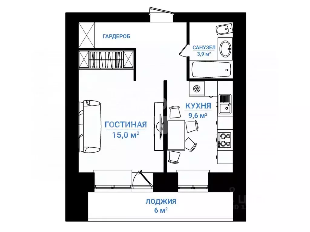 1-к кв. Кировская область, Киров ул. Широтная, 2 (36.5 м) - Фото 2