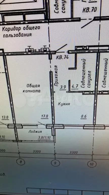 1-к. квартира, 35 м, 8/17 эт. - Фото 0