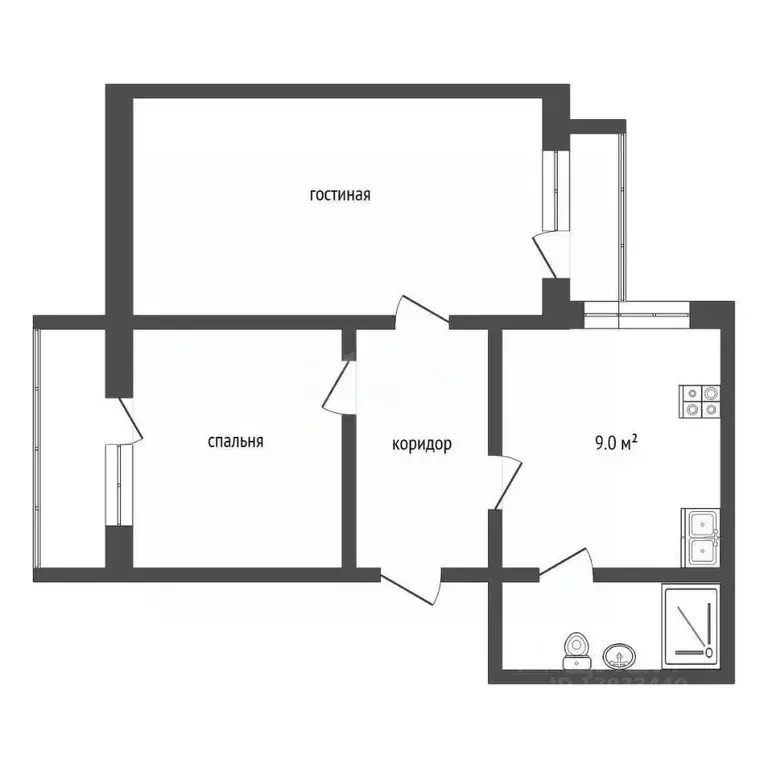 2-к кв. Тюменская область, Тюмень ул. 50 лет Октября, 62а (52.8 м) - Фото 2