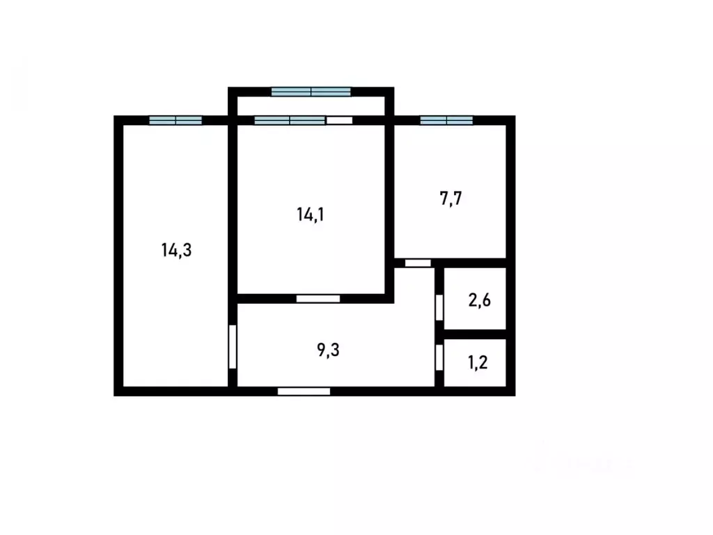 2-к кв. Томская область, Томский район, с. Кафтанчиково Совхозный ... - Фото 2