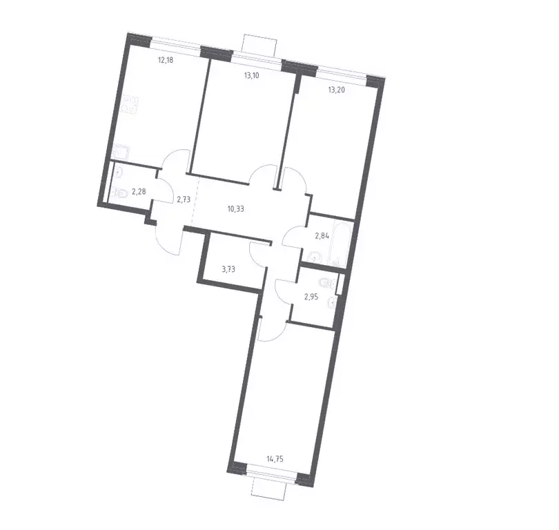 Продаётся 3-к квартира, 78.09 м - Фото 0