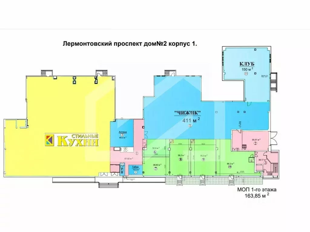 Помещение свободного назначения в Москва Лермонтовский просп., 2К1 ... - Фото 2