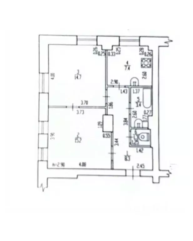 2-к кв. Брянская область, Брянск просп. Ленина, 10 (49.8 м) - Фото 1