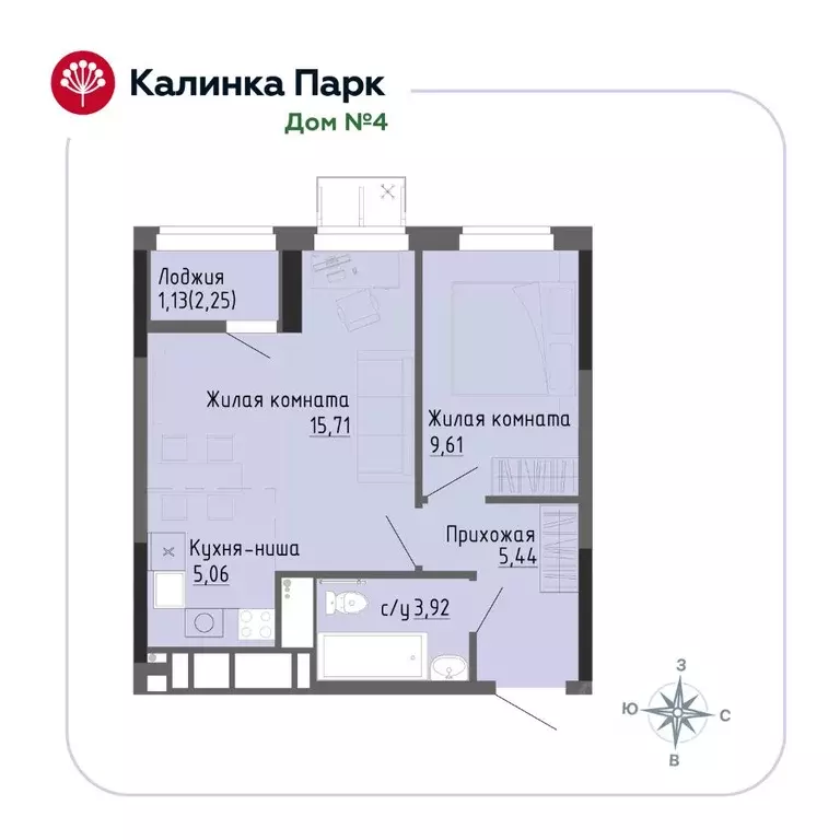 1-к кв. Удмуртия, Ижевск Восток-3 МОТ СНТ, 90 (40.89 м) - Фото 0