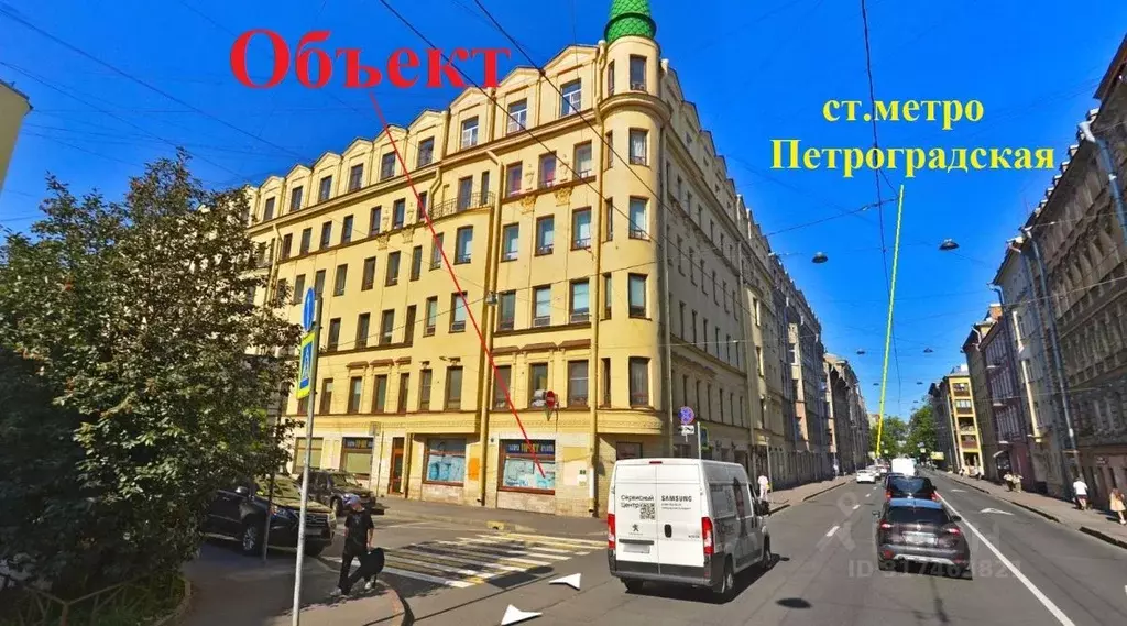 Торговая площадь в Санкт-Петербург Большая Пушкарская ул., 34 (284 м) - Фото 1