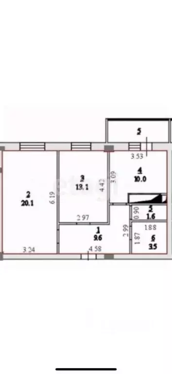 2-к кв. Липецкая область, Липецк Елецкое ш., 5 (62.0 м) - Фото 1