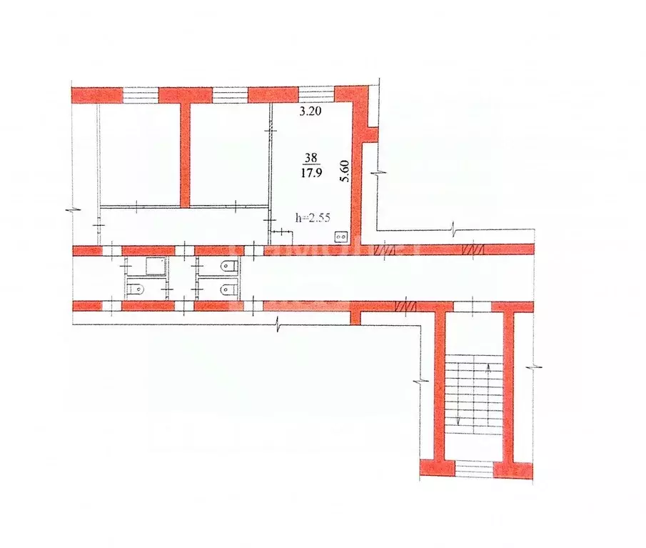 Комната Амурская область, Благовещенск Театральная ул., 81/1 (18.0 м) - Фото 2
