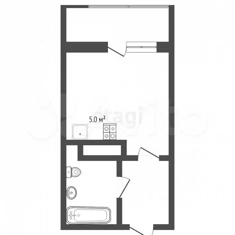 Квартира-студия, 19,1 м, 14/16 эт. - Фото 0