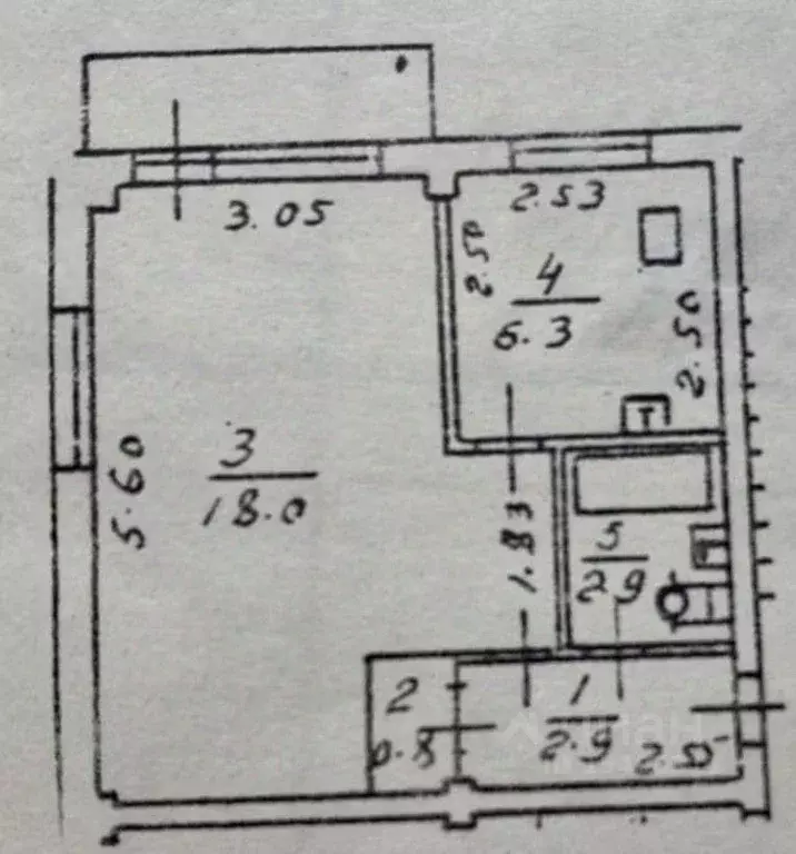 1-к кв. Астраханская область, Астрахань ул. Савушкина, 33к1 (30.9 м) - Фото 2