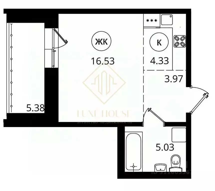 1-к кв. Иркутская область, Иркутск ул. Юрия Левитанского, 4 (32.5 м) - Фото 1