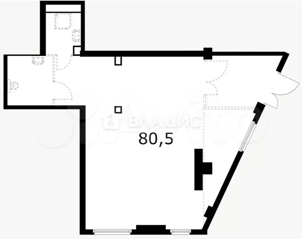 Продам помещение свободного назначения, 80.5 м - Фото 0