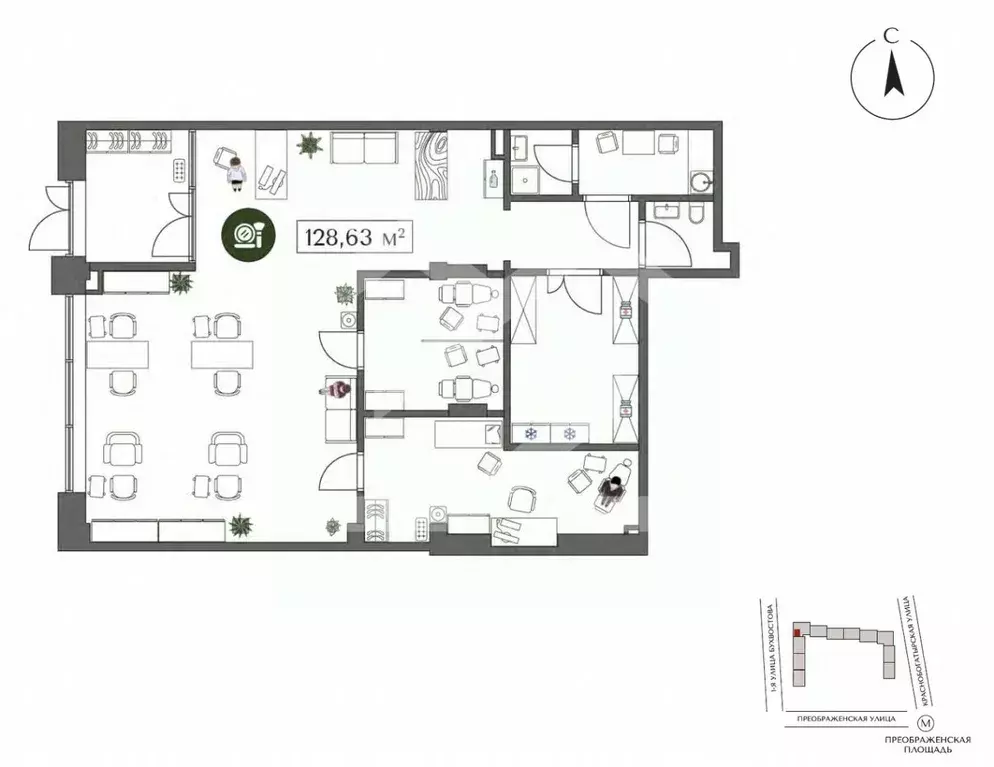 Торговая площадь в Москва ул. 1-я Бухвостова, 2к3 (130 м) - Фото 2