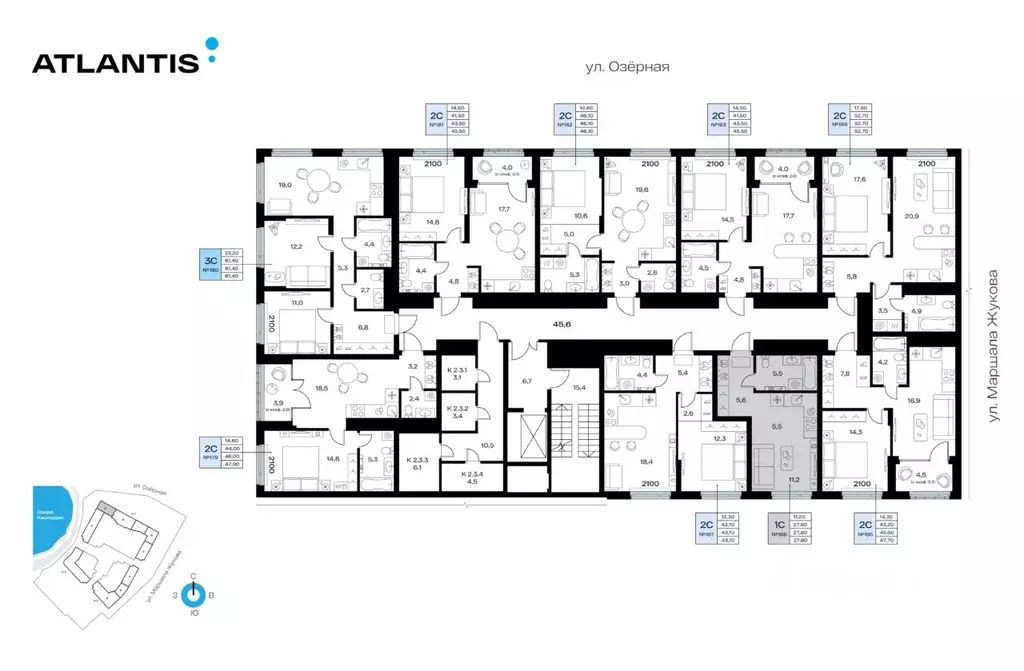 1-к кв. Башкортостан, Уфа Сипайлово жилрайон, Атлантис жилой комплекс ... - Фото 2