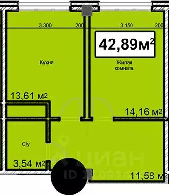 1-к кв. Ставропольский край, Ессентуки ул. Благодатная, 24 (42.89 м) - Фото 0