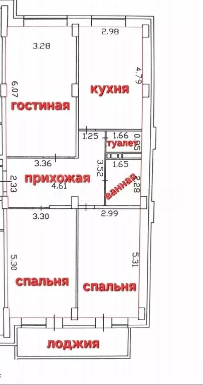 3-к. квартира, 84,5 м, 7/7 эт. - Фото 0
