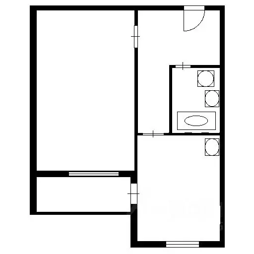 1-к кв. Новосибирская область, Новосибирск Кавалерийская ул., 25 (46.0 ... - Фото 2