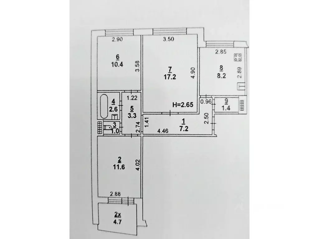 3-к кв. Ростовская область, Ростов-на-Дону ул. Еременко, 56/1 (67.6 м) - Фото 1