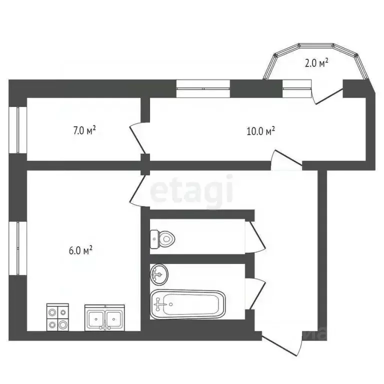 2-к кв. Московская область, Дмитров ДЗФС мкр, 3 (36.4 м) - Фото 1