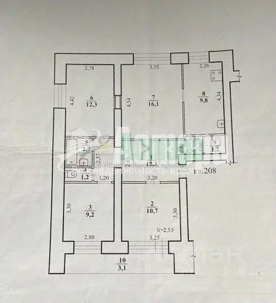 4-к кв. Забайкальский край, Чита ул. Весенняя, 16 (78.6 м) - Фото 2