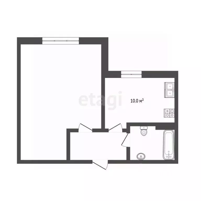 1-к кв. Ростовская область, Аксайский район, Щепкинское с/пос, пос. ... - Фото 2