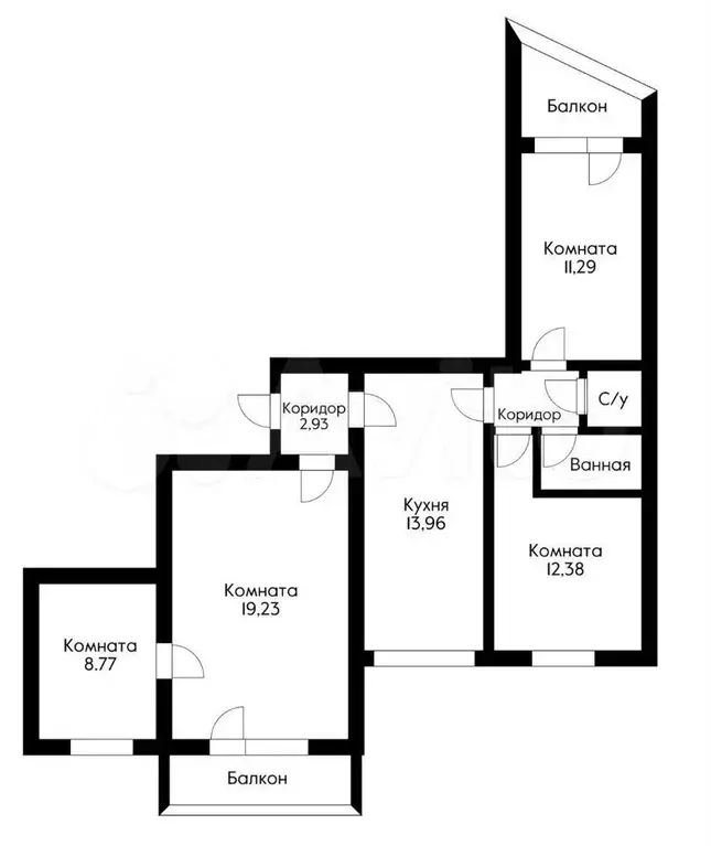 4-к. квартира, 80 м, 8/9 эт. - Фото 0