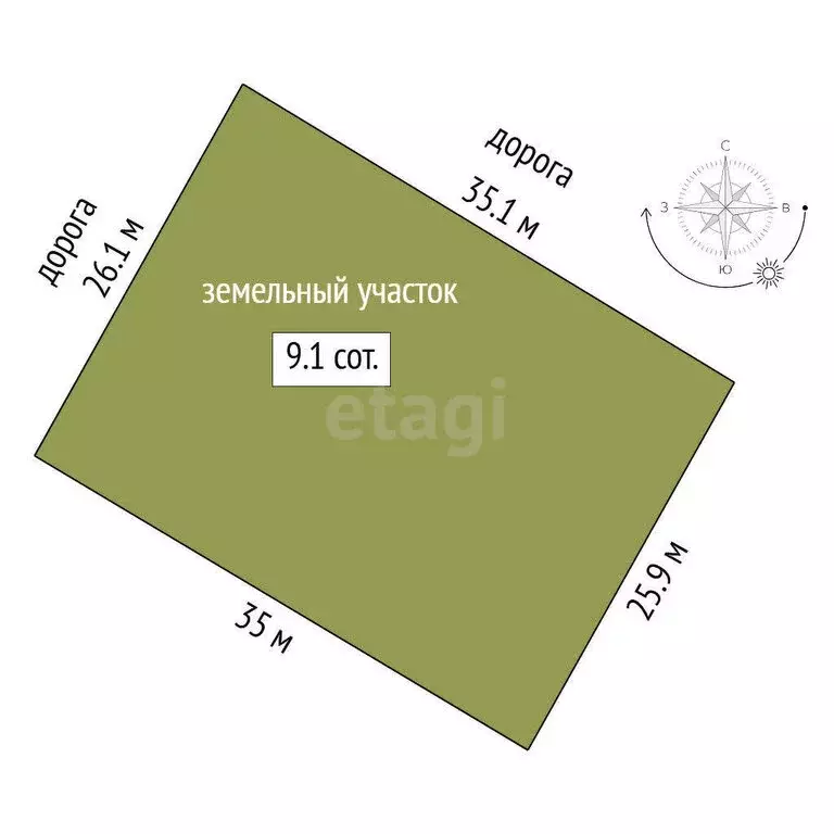 Участок в Тюменский муниципальный округ, село Салаирка (9.1 м) - Фото 1