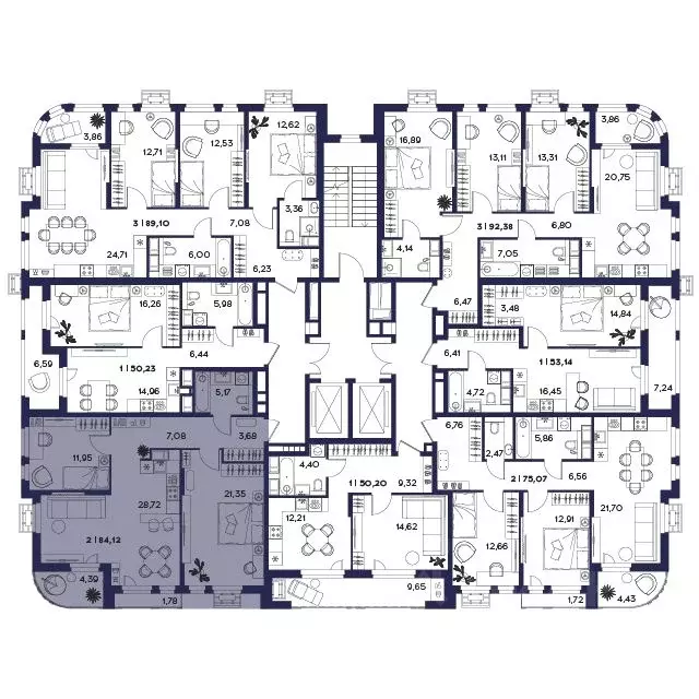 2-к кв. Пензенская область, Пенза Засурье мкр, Лес жилой комплекс ... - Фото 2