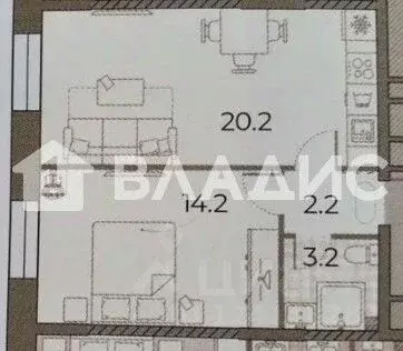 1-к кв. Москва ул. Архитектора Щусева, 2к2 (39.8 м) - Фото 2