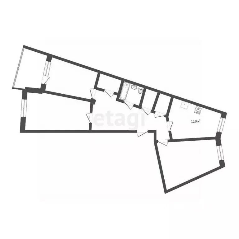 3-к кв. Тюменская область, Тюмень ул. Федюнинского, 7к1 (112.0 м) - Фото 2
