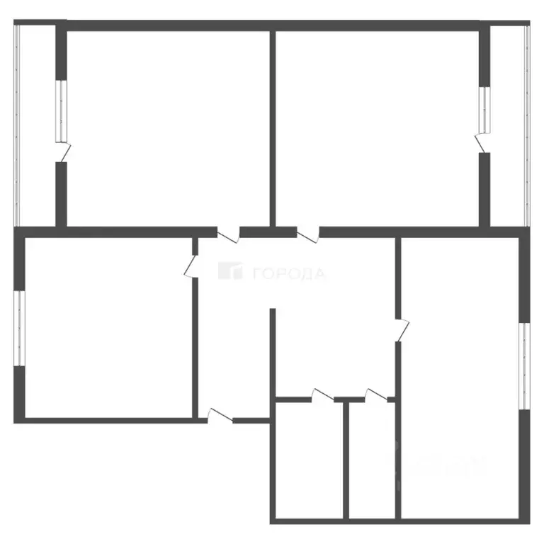 3-к кв. Кемеровская область, Киселевск ул. 50 лет города, 45 (96.8 м) - Фото 2