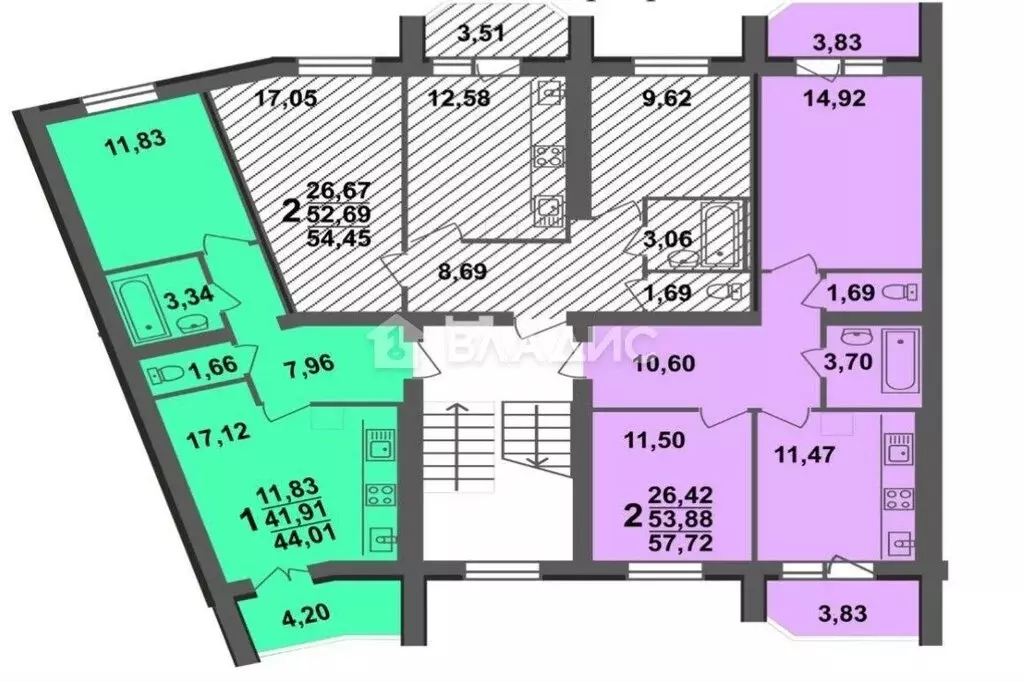 2-комнатная квартира: Ковров, улица 9 Мая, 8 (54.5 м) - Фото 0