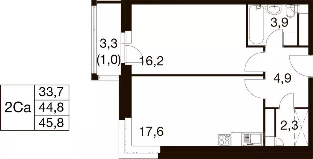 1-к кв. Московская область, Балашиха Гагарина мкр, ул. Проектная, 4 ... - Фото 1