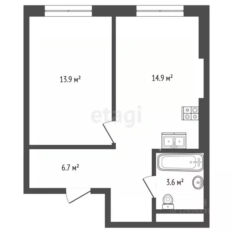 1-к кв. Москва Алтуфьевское ш., 55к5 (39.1 м) - Фото 2