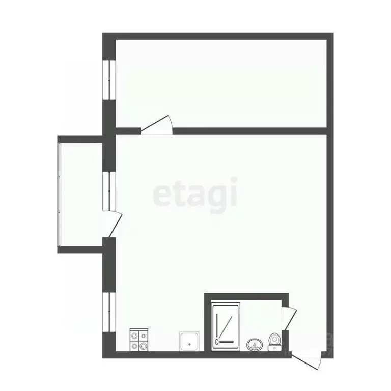 1-к кв. Иркутская область, Иркутск Аэрофлотская ул., 3 (41.8 м) - Фото 2