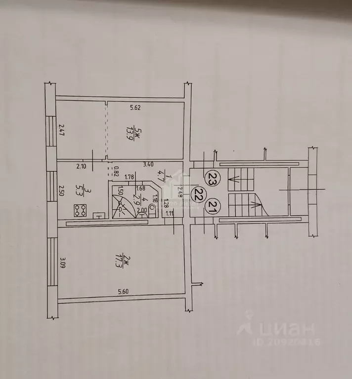 2-к кв. Калининградская область, Приморск ш. Калининградское, 2А (44.1 ... - Фото 2