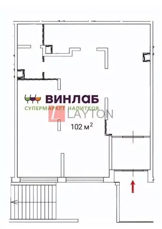 Торговая площадь в Московская область, Домодедово Востряково мкр, ул. ... - Фото 1