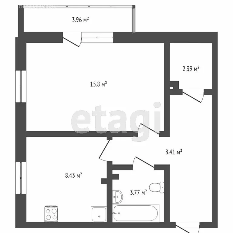 1-комнатная квартира: Петропавловск-Камчатский, улица Савченко, 16/2 ... - Фото 0