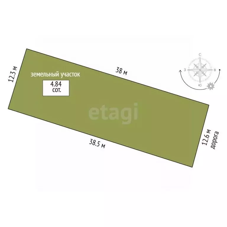 Участок в Севастополь с. Передовое, ул. Водопадная, 26 (4.8 сот.) - Фото 2