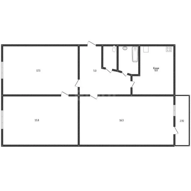 3-комнатная квартира: Краснодар, Старокубанская улица, 117 (61.8 м) - Фото 1