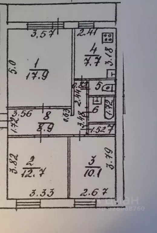 3-к кв. Московская область, Ступино ул. Чайковского, 33 (62.4 м) - Фото 1