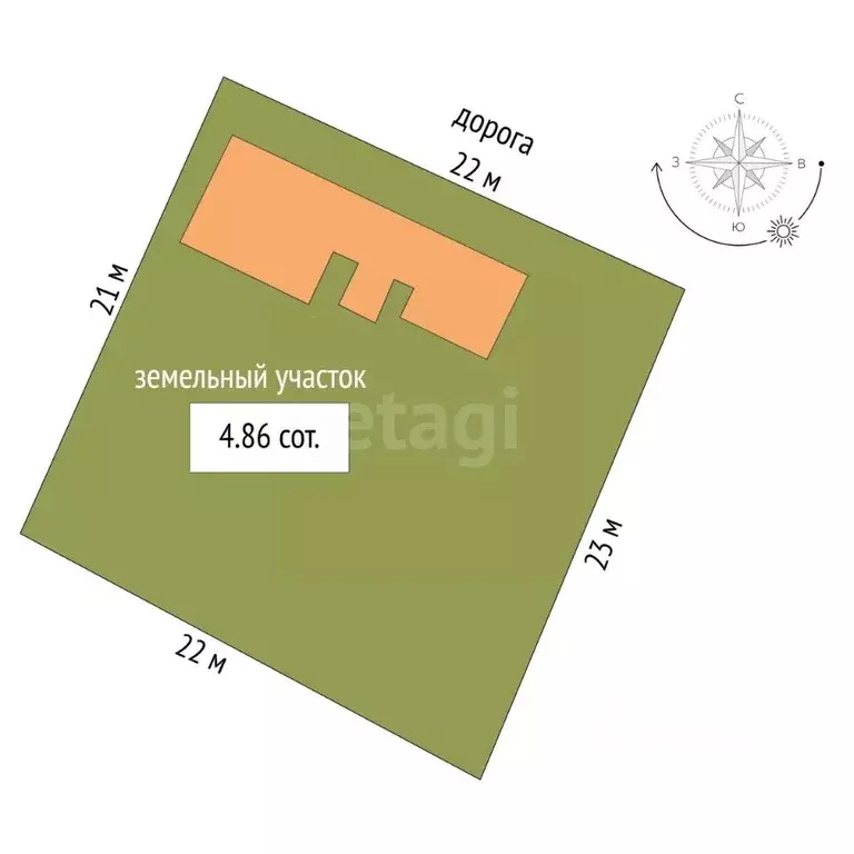 Дом в Ямало-Ненецкий АО, Новый Уренгой Озерное ДНТ, ул. 1-я Озерная, 4 ... - Фото 2