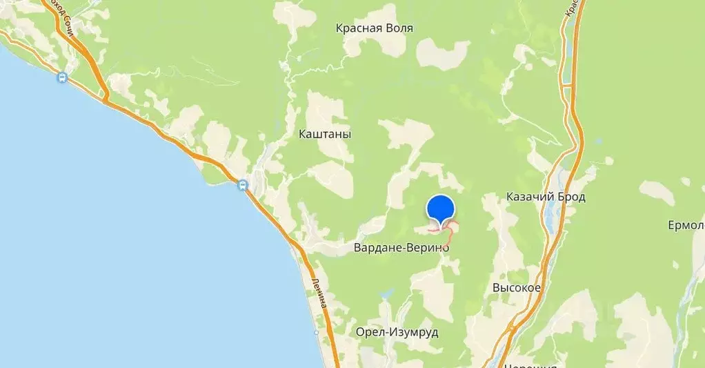 Участок в Краснодарский край, Сочи городской округ, с. Вардане-Верино  ... - Фото 1