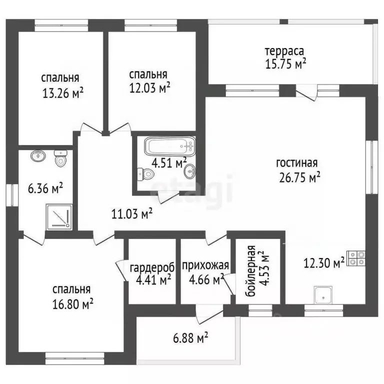 Дом в Мордовия, Лямбирский район, Берсеневское с/пос, Альтерра кп  ... - Фото 2